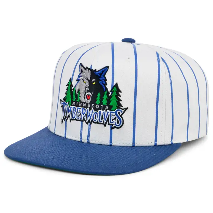 Casquette Snapback Minnesota Timberwolves NBA King Rayures Blanches/Bleues