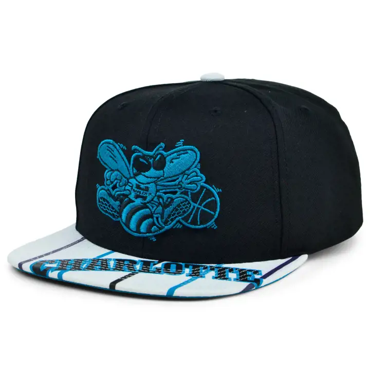 Casquette snapback Charlotte Hornets NBA Reload 3.0 noire/blanche/bleu sarcelle HWC