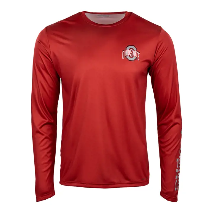 T-shirt à manches longues Ohio State Buckeyes NCAA PHG Terminal Shot RED