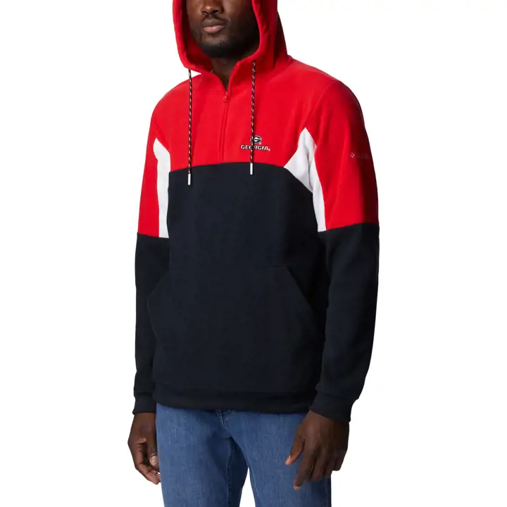 Sweat à capuche polaire NCAA Georgia Bulldogs BLK