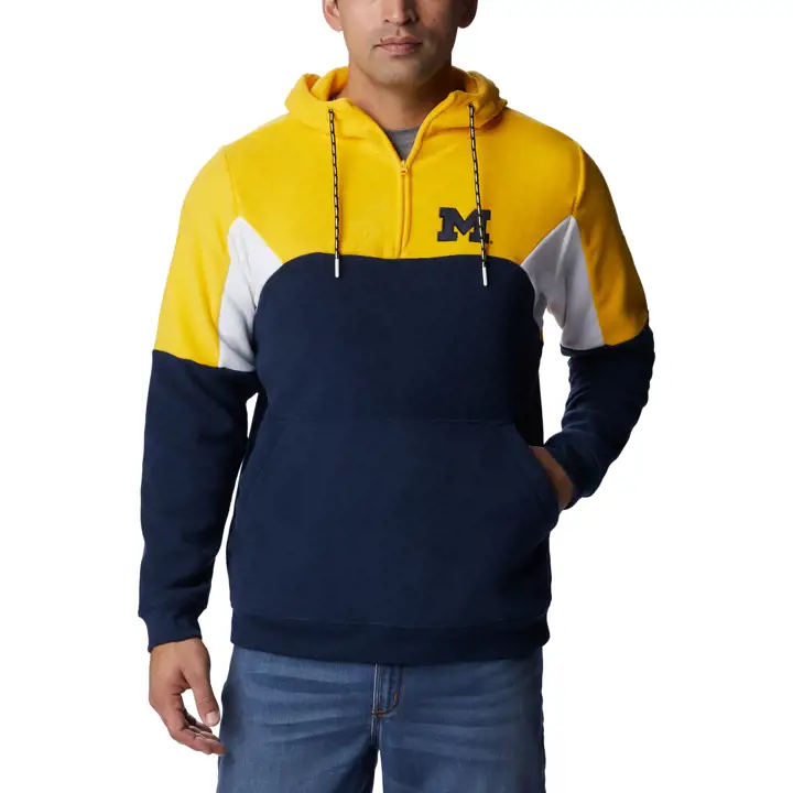 Sweat à capuche en molleton Michigan Wolverines NCAA Marine