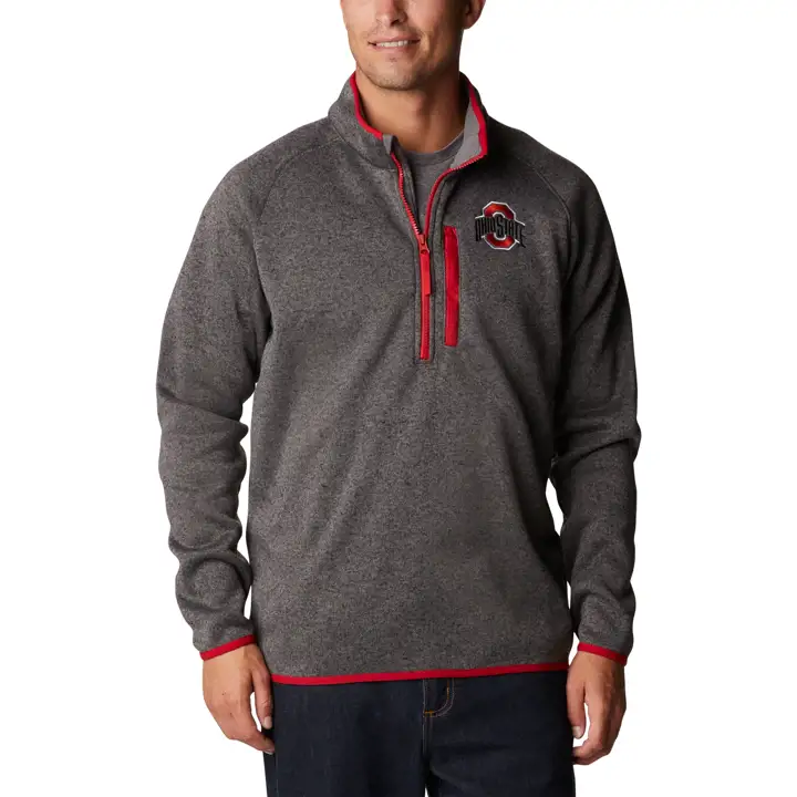 Ohio State Buckeyes NCAA Canyon Point Sweater 1/2 Zip GRY
