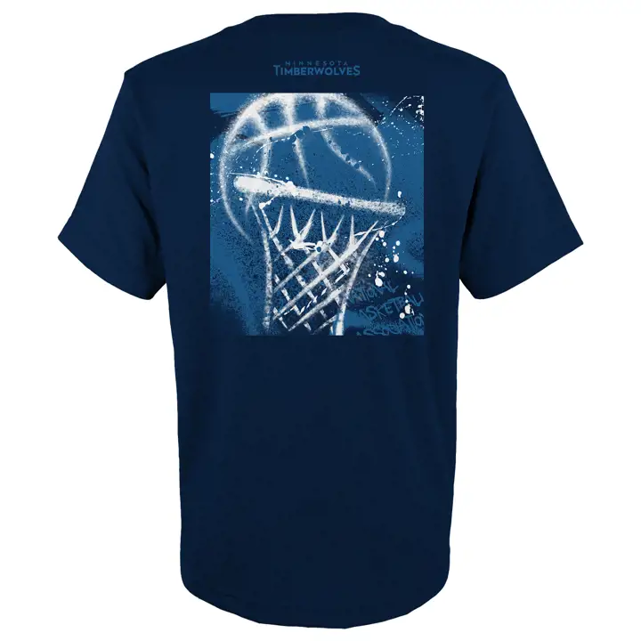 T-shirt de basket-ball Minnesota Timberwolves NBA Youth Street 22 marine