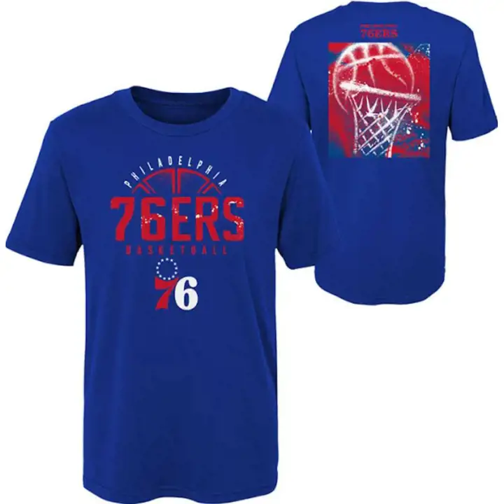 T-shirt Enfant NBA Philadelphia 76ers Street Ball 22 bleu