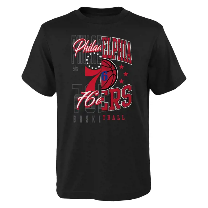 T-shirt NBA Youth Times Two Philadelphia 76ers 22 noir