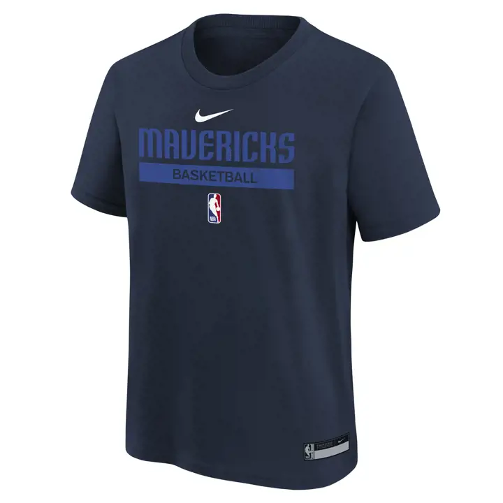 T-shirt d'entraînement marine 22 NBA Dallas Mavericks pour enfant