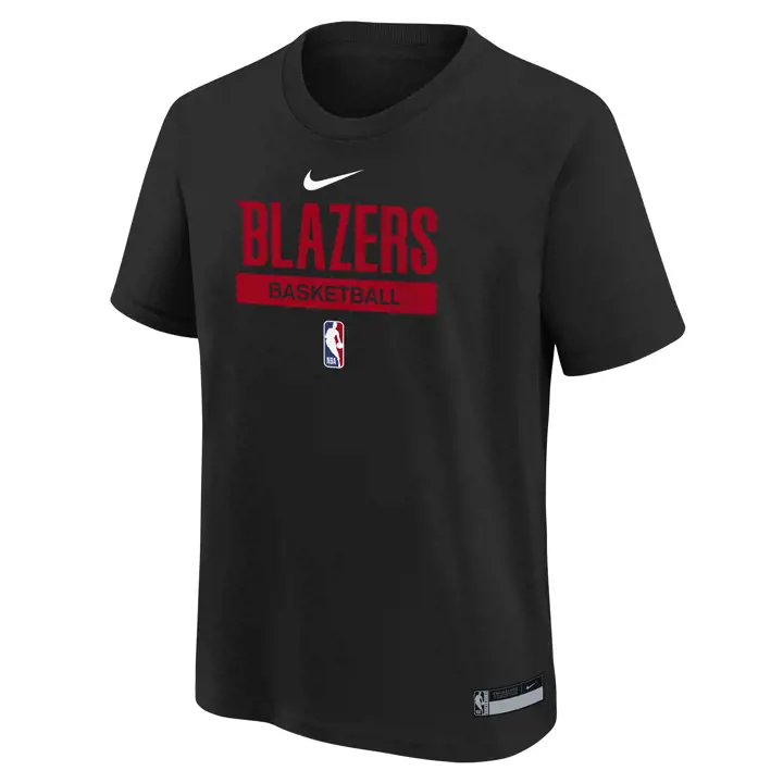 T-shirt d'entraînement Portland Trail Blazers NBA pour jeunes 22 blk