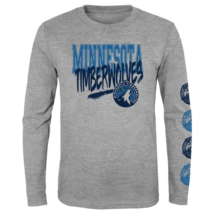 T-shirt à manches longues Minnesota Timberwolves NBA Youth Get Busy
