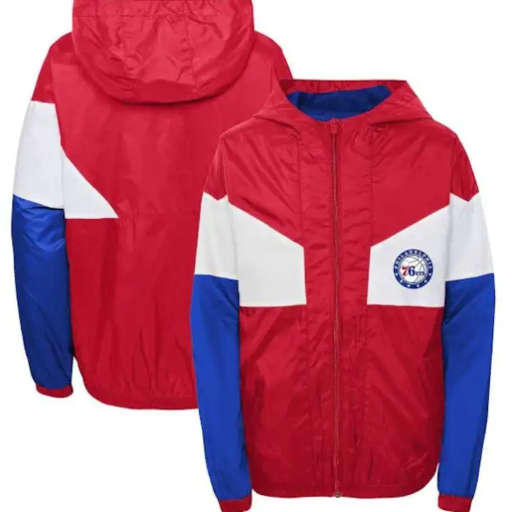 Coupe-vent Philadelphia 76ers NBA Junior – 22 rouge/