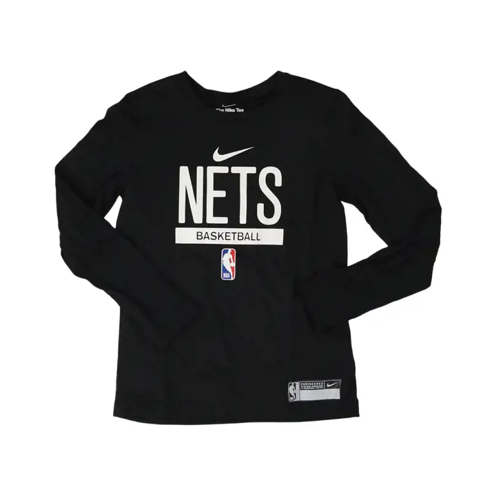 Brooklyn Nets NBA T-shirt d'entraînement à manches longues pour jeune 22 noir