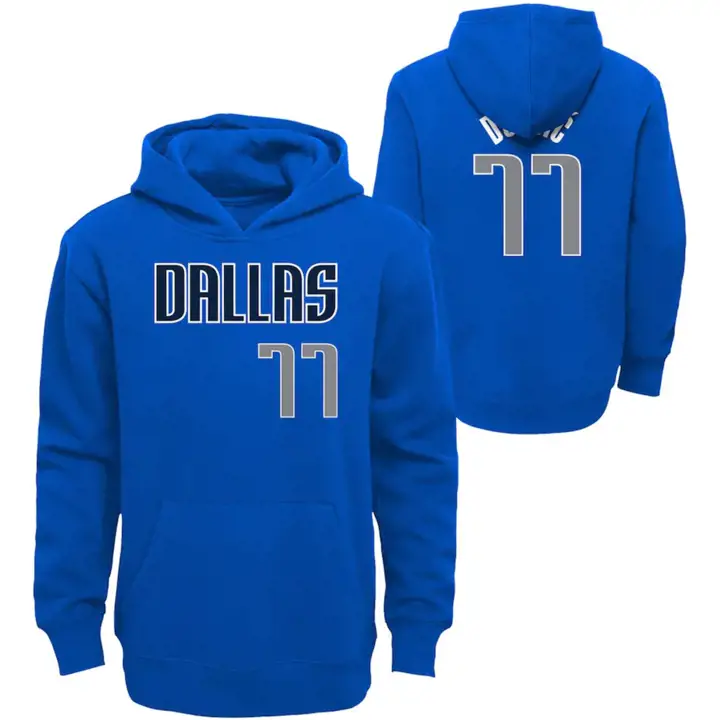 MAVS NBA Jeunesse Sweat à capuche N&N Luka Doncic bleu
