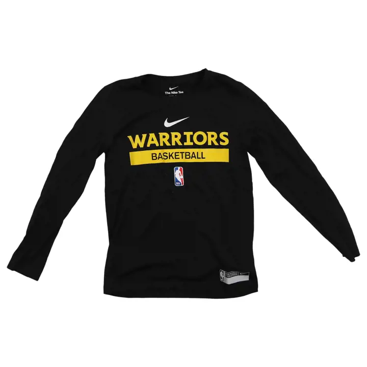 T-shirt à manches longues d'entraînement pour jeunes NBA Golden State Warriors