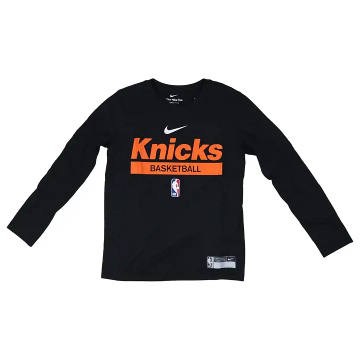 T-shirt d'entraînement à manches longues NBA New York Knicks pour jeune 22
