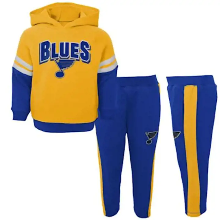 Ensemble sweat à capuche et pantalon miracle sur glace bleu des Blues de St. Louis pour enfants