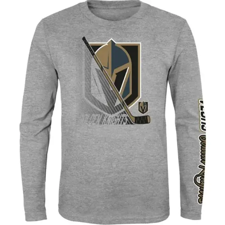 T-shirt Youth manches longues Vegas Golden Knights NHL Split Speed  gris