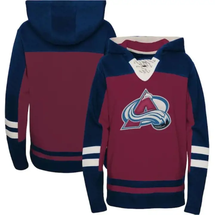 Colorado Avalanche NHL Youth Ageless Lacer Hoodie  navy/mar
