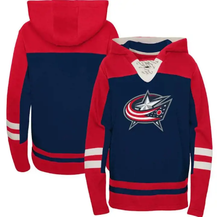 Chandail à capuchon à lacets Ageless pour jeunes des Blue Jackets de Columbus de la LNH rouge/n.d.