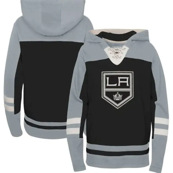 Chandail à capuchon à lacets Los Angeles Kings LNH, ageless, pour jeune, gris/noir