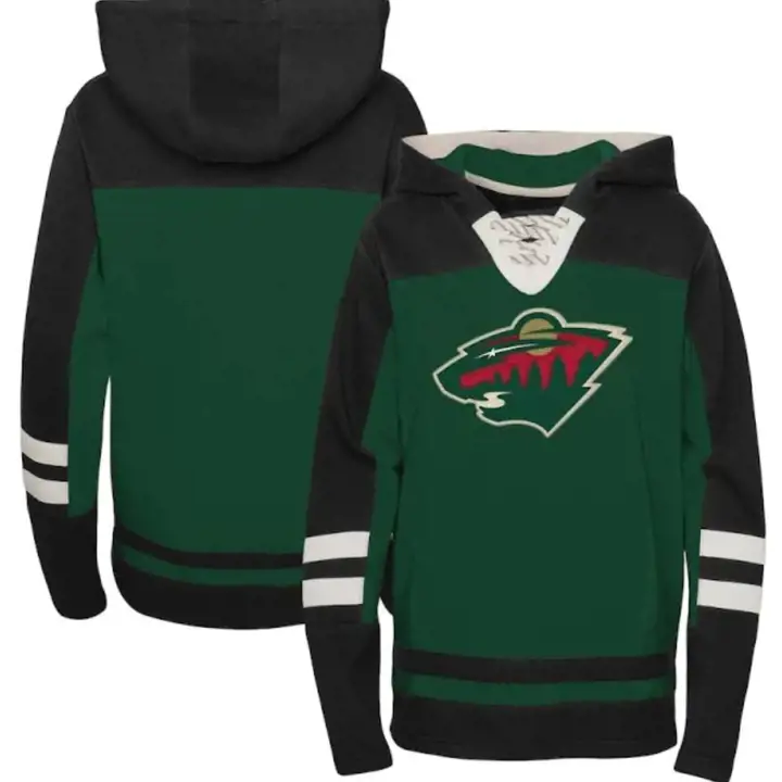 Minnesota Wild NHL Hoodie lacé Youth Ageless noir/vert