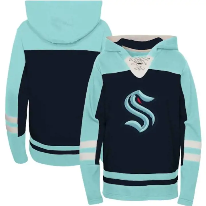Seattle Kraken LNH Jeunesse sweat à capuche Ageless Lacer bleu/marine