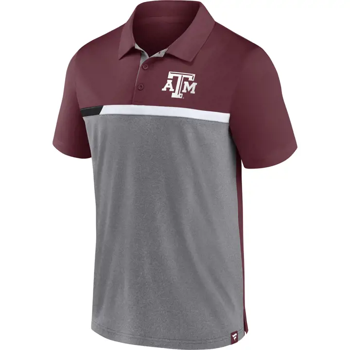 Polo Colorblock Texas A&M Aggies NCAA Fendu 22 MAR/GRY