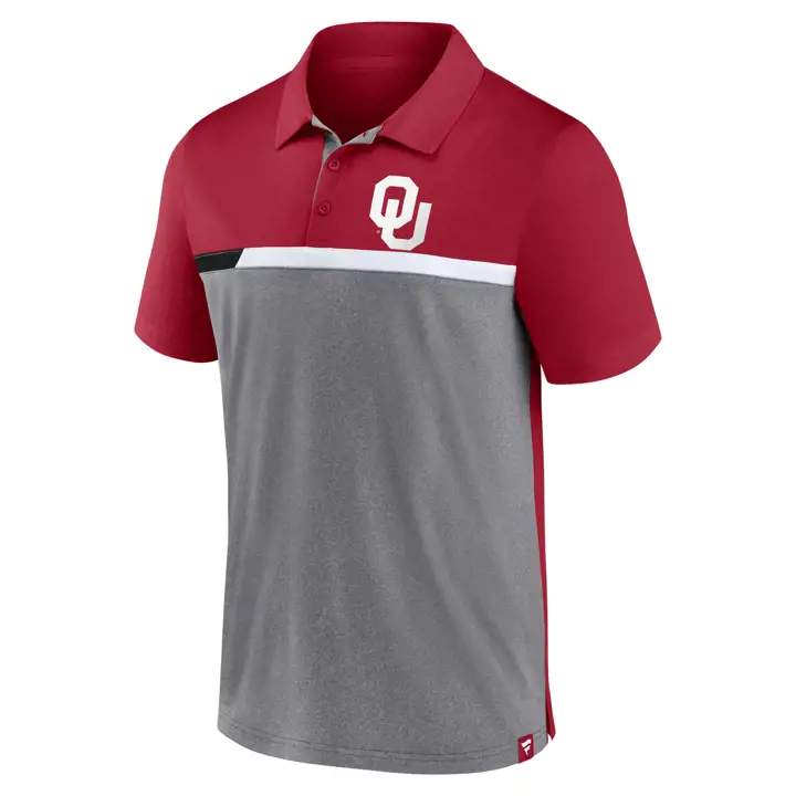 Polo color block Oklahoma Sooners NCAA 22 CRIM/GR