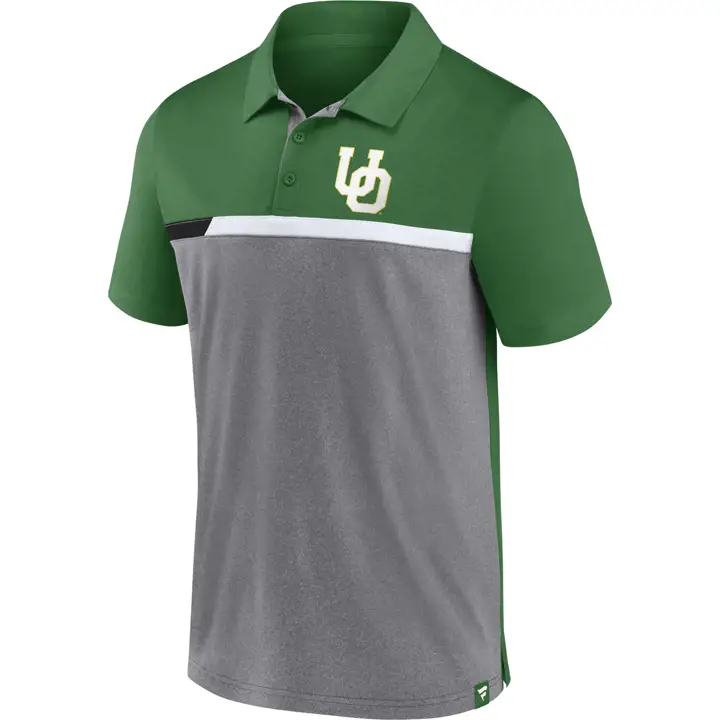 Polo Colorblock Bicolore NCAA Oregon Ducks 22 VERT/GRIS