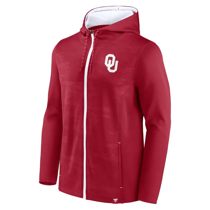 Oklahoma Sooners NCAA Ball Carrier Full Zip Hood 22 CRIM