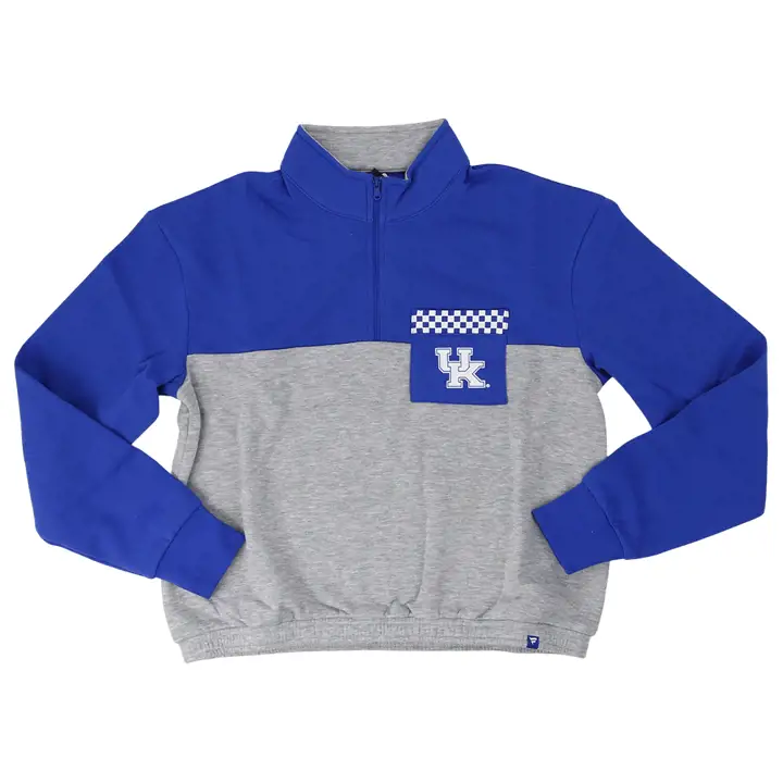 Kentucky NCAA Femme du Banc à Banc Cropped 1/4 Zip 22