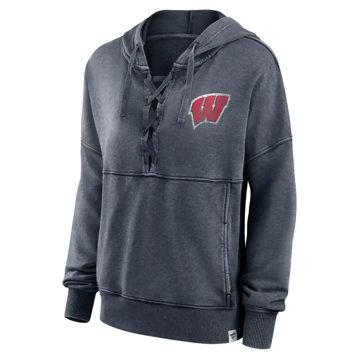 Sweat à capuche lacé Wisconsin Badgers NCAA pour femme (vitesse globale) 22