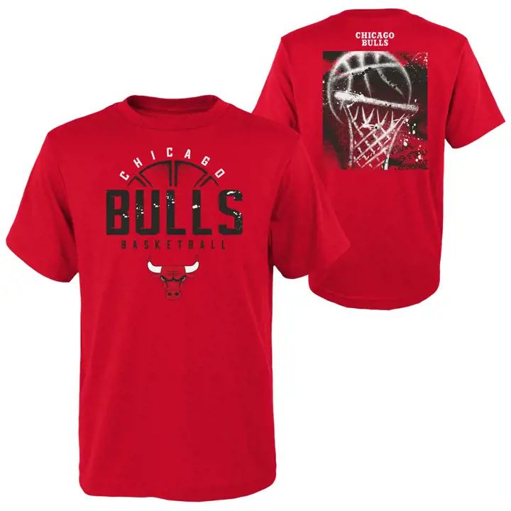 T-shirt Jeune Chicago Bulls NBA Street Ball 22 Rouge