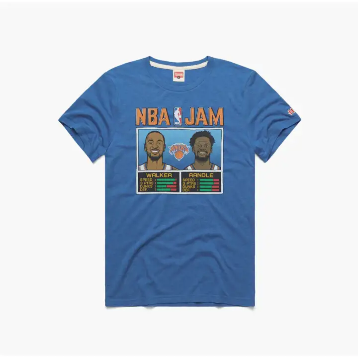 T-shirt New York Knicks NBA Jam Bleu Walker/Randle