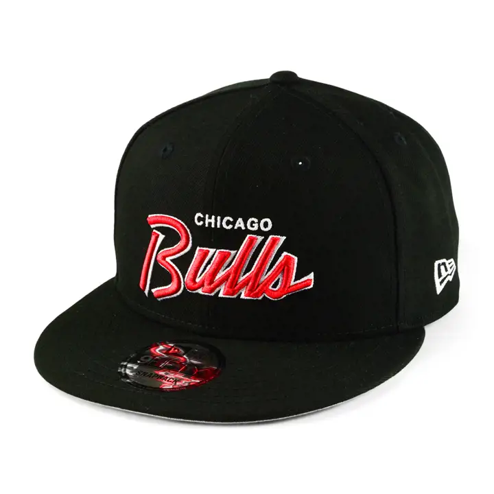 Casquette Chicago Bulls NBA Script Up 9FIFTY blk/blk/gry