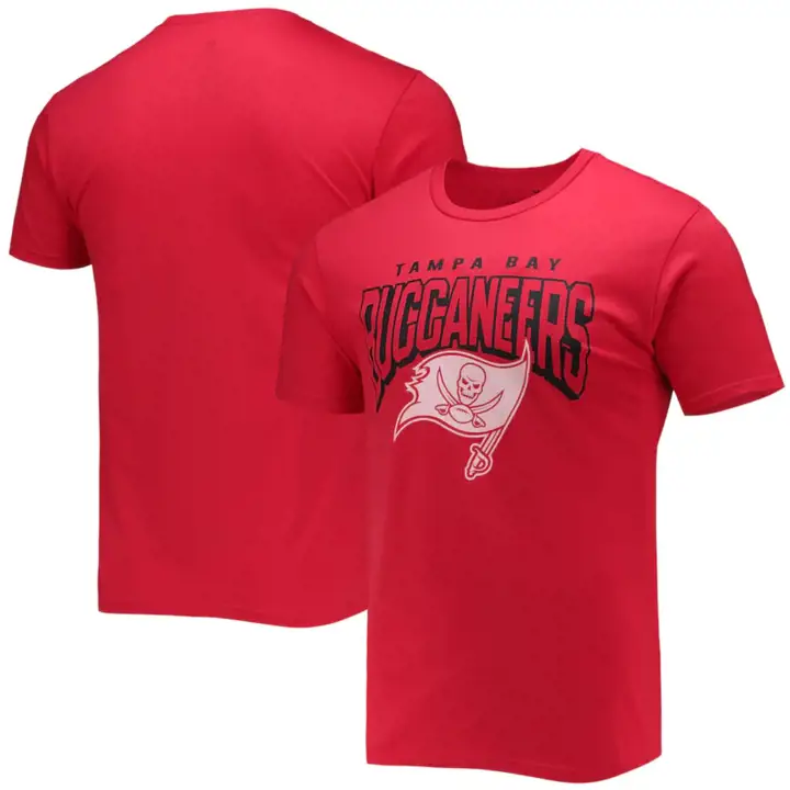 T-shirt Rouge 21 à Logo Intégral NFL des Tampa Bay Buccaneers