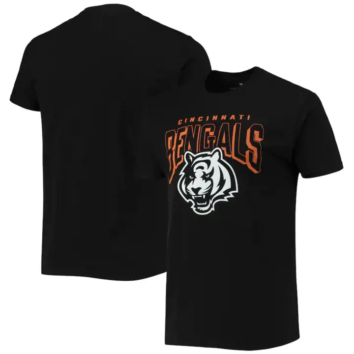 T-shirt Noir Logo Audacieux Cincinnati Bengals NFL 21