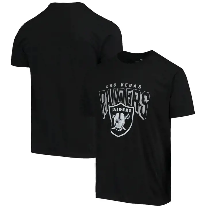 T-shirt Las Vegas Raiders NFL Logo Imposant 21 noir