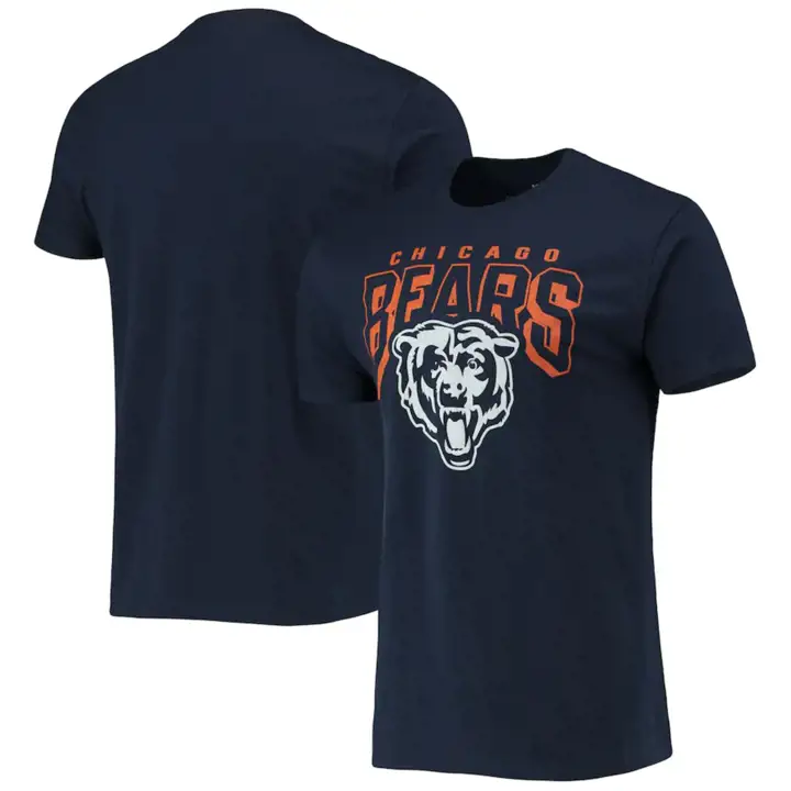 T-shirt Chicago Bears NFL logo gras 21 BLEU MARINE