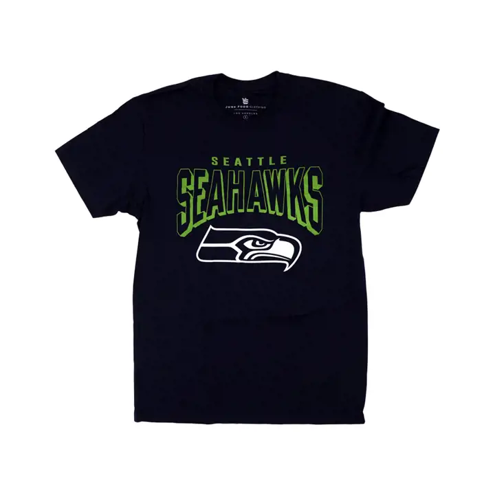 T-shirt Seattle Seahawks NFL avec logo audacieux 21 BLEU MARINE