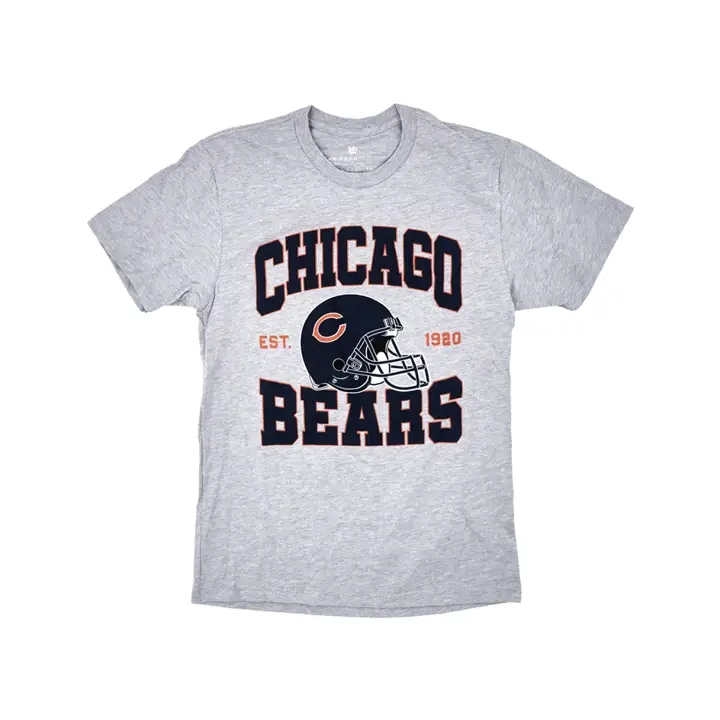 T-shirt NFL Est Helmet Chicago Bears 21 gry