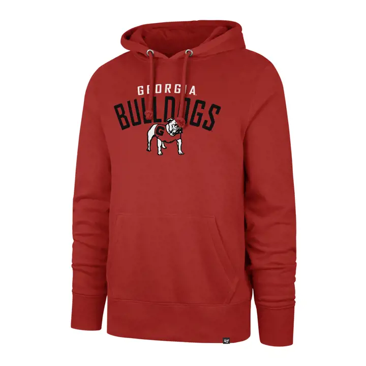 Sweat à capuche Georgia NCAA Outrush Headline rouge