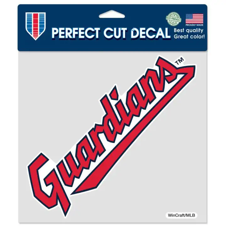 Décalcomanie découpée Cleveland Guardians 8x8 - Couleur ast