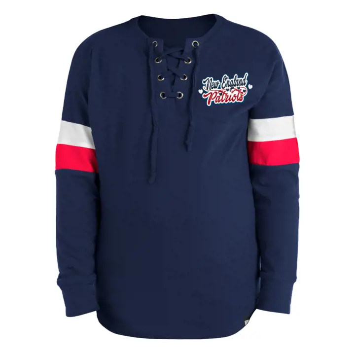 T-shirt New England Patriots NFL Fille à Lacets Manches Longues 2