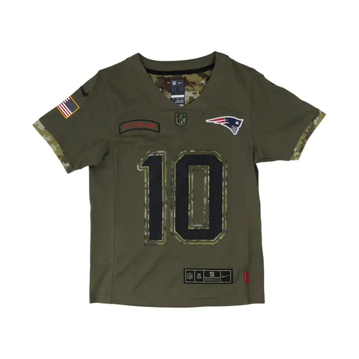 PATRIOTS NFL Maillot de match STS pour jeune 22 Mac Jones OLV