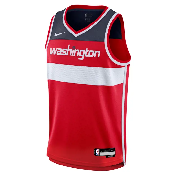 Maillot Swingman NBA Youth rouge vierge des Washington Wizards