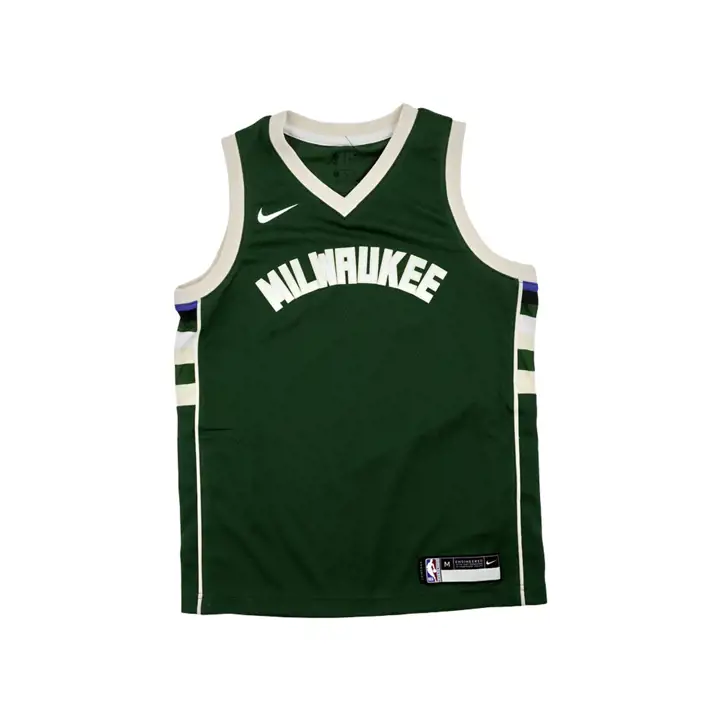 BUCKS NBA Maillot Swingman Jeune vierge vert