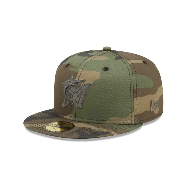 Miami Marlins MLB CAMOMETAL 59FIFTY camouflage
