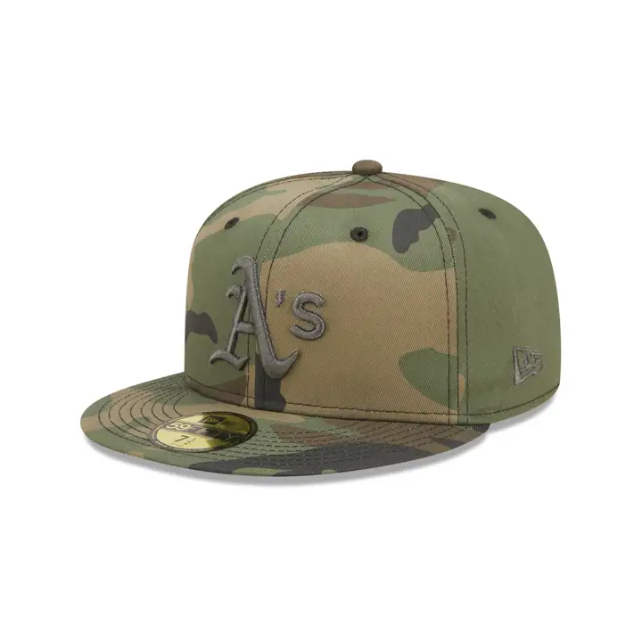 Casquette 59FIFTY MLB Camo Oakland Athletics CAMOMETAL