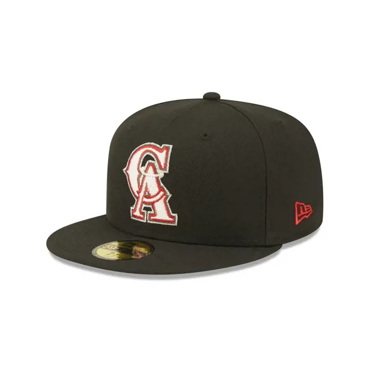 Anaheim Angels MLB IRIDESCENT 59FIFTY CAnoir/rouge