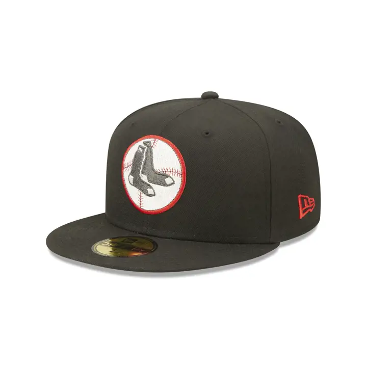 Boston Red Sox MLB IRIDESCENT 59FIFTY SOX ON BALL noir/rouge