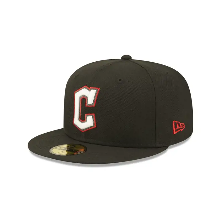 Casquette 59FIFTY MLB IRIDESCENT PRIMARY des Cleveland Guardians noir/rouge